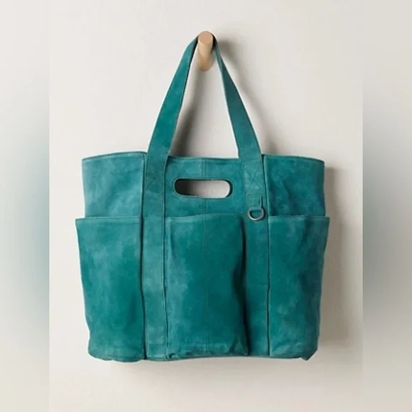 Free People Suede Caravan Tote - Picture 1 of 8